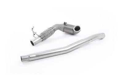 Milltek Sport Audi TTS MK3 Non GPF models - Stainless Steel Cast Large Bore Downpipe with Hi-Flow Sports Catalyst (For OE Cat-Back)