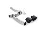 Milltek Sport Ford Fiesta MK8 1.0T ST Line (Dual Outlets) - Upgrade Kits for Existing Milltek Cat Back Systems with Cerakote Black GT-100 Trims (Includes Diffuser)