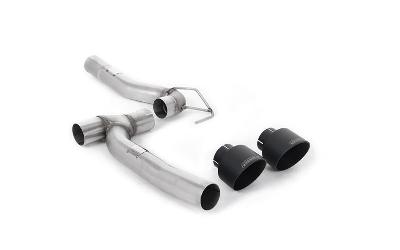 Milltek Sport Ford Fiesta MK8 1.0T ST Line (Dual Outlets) - Upgrade Kits for Existing Milltek Cat Back Systems with Cerakote Black GT-100 Trims (Includes Diffuser)