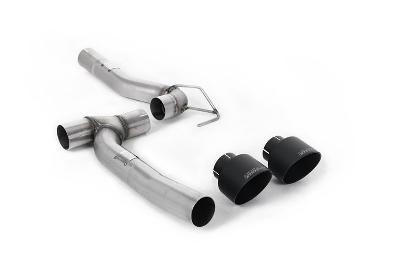 Milltek Sport Ford Fiesta MK8 1.0T ST Line (Dual Outlets) - Upgrade Kits for Existing Milltek Cat Back Systems with Cerakote Black GT-100 Trims (Requires Diffuser)