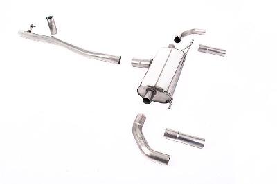 Milltek Sport Mercedes A35 AMG (GPF Models) - Non-Valved GPF-Back Exhaust - Uses OE Trims