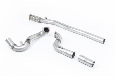 Milltek Sport Mercedes A35 AMG W177 Hatch (GPF Models) - Large-bore Downpipe and De-cat with OPF/GPF Bypass to fit OE Cat Back - Non Hybrid Models