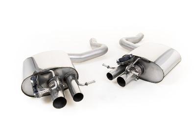 Milltek Sport Mercedes C63/C63S W205 Saloon (Non GPF Models) - Rear Silencers for OE Valve Control