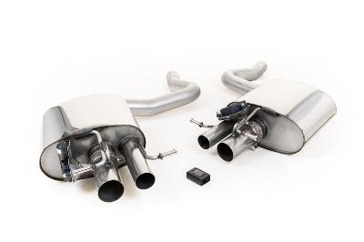 Milltek Sport Mercedes C63/C63S W205 Saloon (Non GPF Models) - Rear Silencers with Milltek Active Valve Control