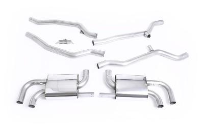 Milltek Sport Porsche Cayenne 958 Turbo V8 (Pre-Facelift) - Cat-Back Exhaust System - Uses OE Trims