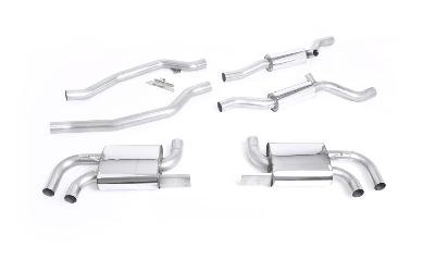 Milltek Sport Porsche Cayenne 958 Turbo V8 (Pre-Facelift) - Cat-Back Exhaust System - Uses OE Tips