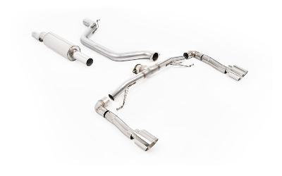 Milltek Sport Seat Leon Cupra 2.0 TSI 245ps (GPF Models) - Particulate Filter-back Race System (Loudest) 80mm