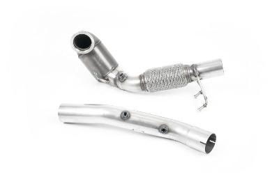Milltek Sport Seat Leon Cupra/Skoda Octavia vRS/VW MK7.5 GTI - Cast Downpipe with 200 Cell Race Cat and GPF/OPF Delete (For Milltek Catback Only)