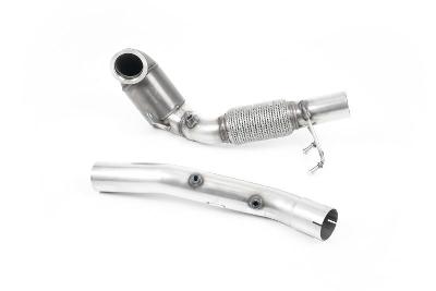 Milltek Sport Seat Leon Cupra/Skoda Octavia vRS/VW MK7.5 GTI - Large Bore Downpipe with 200 Cell HJS Catalyst and GPF/OPF Delete (For Milltek Catback Only)