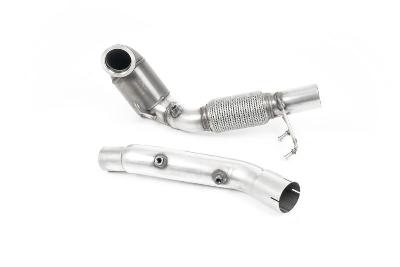 Milltek Sport Seat Leon Cupra/Skoda Octavia vRS/VW MK7.5 GTI - Large Bore Downpipe with 200 Cell HJS Catalyst and GPF/OPF Delete (For OE Catback Only)