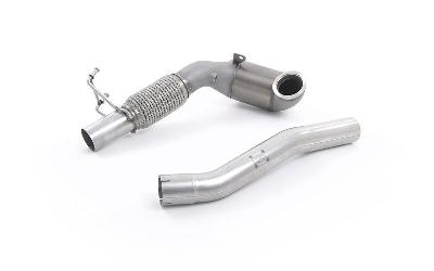 Milltek Sport Seat Leon ST Cupra & Skoda vRS 2.0 TSI - Stainless Steel Cast Downpipe with Race Cat (For Milltek Cat-Back)