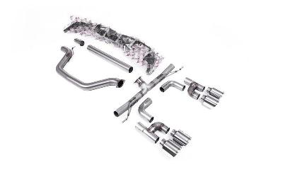 Milltek Sport VW Golf GTI Mk8 - Particulate Filter-Back - Golf R Style - Race (Loudest)