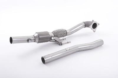 Milltek Sport VW Golf R Mk6 - Stainless Steel Cast Large Bore Downpipe with Hi-Flow Sports Catalyst (For Milltek Race Cat-Back)