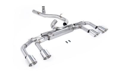Milltek Sport VW Golf R MK8/MK8.5 - 80mm Systems Non Valved (Race System - Loudest)
