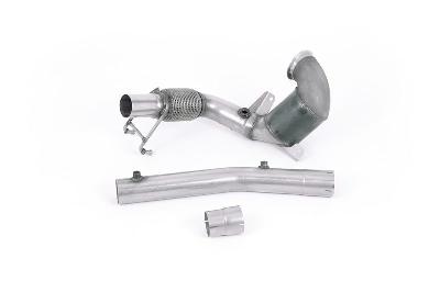 Milltek Sport VW Polo GTI 2.0 TSI (AW - 5 Door/Pre Facelift/GPF Models) - Downpipe with Hi-Flow Sports Cat - For OE Cat-Back
