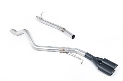 Milltek Sport VW T6.1 SWB 2.0TDI - Particulate Filter Back with Twin Cerakote Black Ovals