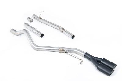 Milltek Sport VW T6 LWB 2.0TSI Petrol - Cat-Back Exhaust System with Twin Cerakote Black Oval Outlets