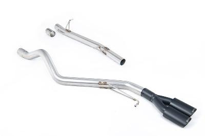 Milltek Sport VW T6 SWB 2.0TSI Petrol - Cat-Back Exhaust System with Twin Cerakote Black Oval Outlet
