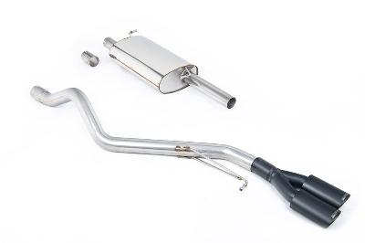 Milltek Sport VW T6 SWB 2.0TSI Petrol - Road+ Cat-Back Exhaust System with Twin Cerakote Black Oval Outlets