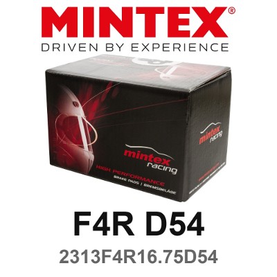 Pumaspeed 355mm Big Brake Kit Race Pads - Mintex F4R D54 (2313F4R16.75D54) - For Our Race Caliper Only