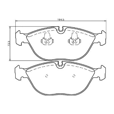 Mintex F4R Front Brake Pads (1746F4R20.00) - Audi RS4 B5 V6 Bi-Turbo Avant