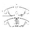 Mintex Racing Front Brake Pads - Audi S4 B8 - pad shape drawing