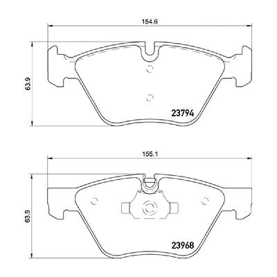 Mintex F6R Front Brake Pads (2692F6R19.90) - BMW 1 Series 120i & 125i