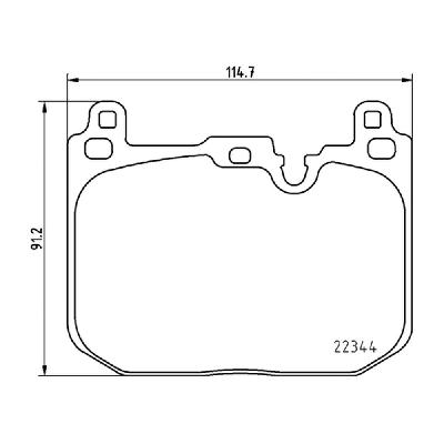 Mintex Fast Road (FR) Front Brake Pads (MDB3804FR) - BMW 1 Series 128ti 5 Door