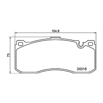 Mintex F2R Front Brake Pads (2974F2R17.00) - BMW 1 Series 135i (E82 / E88)