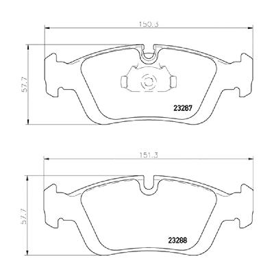 Mintex F4R Front Brake Pads (1538F4R17.50) - BMW 3 Series E36 325i and 328i