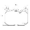 Mintex Racing Front Brake Pads - BMW M140i/M240i (B58) - pad shape drawing