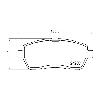 Mintex Racing Front Brake Pads - Ford Fiesta Mk7 TDCi - pad shape drawing