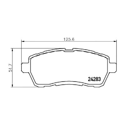 Mintex F4R Front Brake Pads (2875F4R17.00) - Ford Fiesta Mk7 Zetec-S