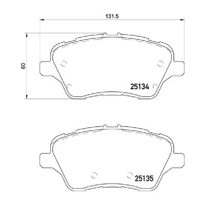 Mintex F4R Front Brake Pads (3322F4R16.75) - Ford Fiesta ST180 Mk7