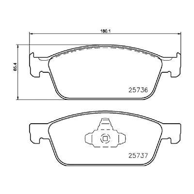 Mintex Fast Road (FR) Front Brake Pads (MDB3364FR) - Ford Focus Mk3 ST (250PS)