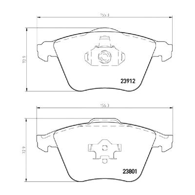 Mintex F4R Front Brake Pads (2749F4R18.00) - Ford Focus ST225 / XR5 Turbo