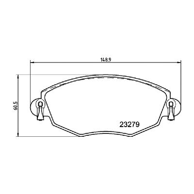 Mintex F2R Front Brake Pads (2062F2R18.30) - Ford Mondeo Mk3 / Mondeo ST220