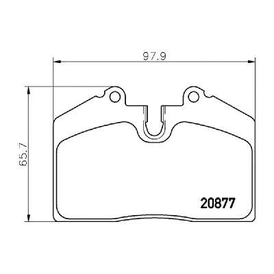 Mintex M1144 Front Brake Pads (MDB1992M1144) - Ford Racing Puma