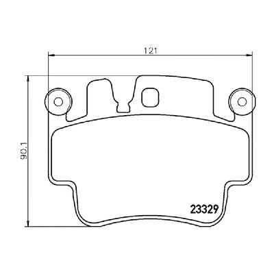 Mintex F2R Front Brake Pads (2038F2R17.70) - Porsche 911 996 Carrera and Carrera S