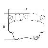 Mintex Racing Front Brake Pads - Porsche Boxster / Cayman S 987 - pad shape drawing