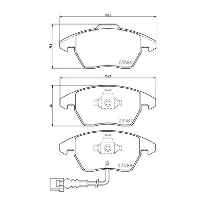 Mintex F2R Front Brake Pads (2604F2R20.30) - SEAT Leon FR 2.0 TDi 170PS DPF