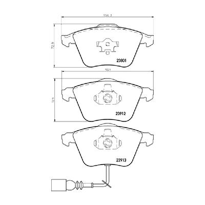Mintex Fast Road (FR) Front Brake Pads (MDB2677FR) - SEAT Leon FR / Cupra 2.0 TFSI