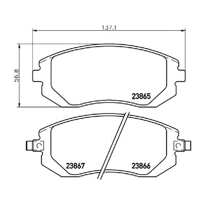 Mintex Fast Road (FR) Front Brake Pads (MDB3374FR) - Toyota GT86 / GR86