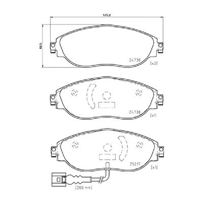 Mintex F2R Front Brake Pads (3173F2R20.00) - VW Arteon 2.0 TSI 280ps / R 320ps