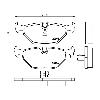 Mintex Racing Rear Brake Pads - BMW 1 Series 120i & 125i - pad shape drawing