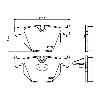 Mintex Racing Rear Brake Pads - BMW 3 Series M3 E46 (inc CSL) - pad shape drawing