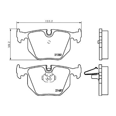 Mintex F4R Rear Brake Pads (2004F4R17.00) - BMW 3 Series M3 E46 (inc CSL)