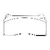 Mintex Racing Rear Brake Pads - BMW M2 (N55) - pad shape drawing