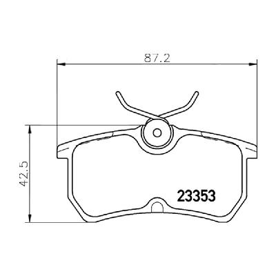 Mintex F6R Rear Brake Pads (1959F6R13.60) - Ford Focus ST170