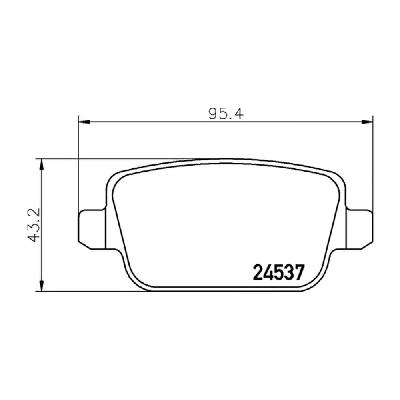 Mintex Fast Road (FR) Rear Brake Pads (MDB2887FR) - Ford Mondeo ST 2.5T